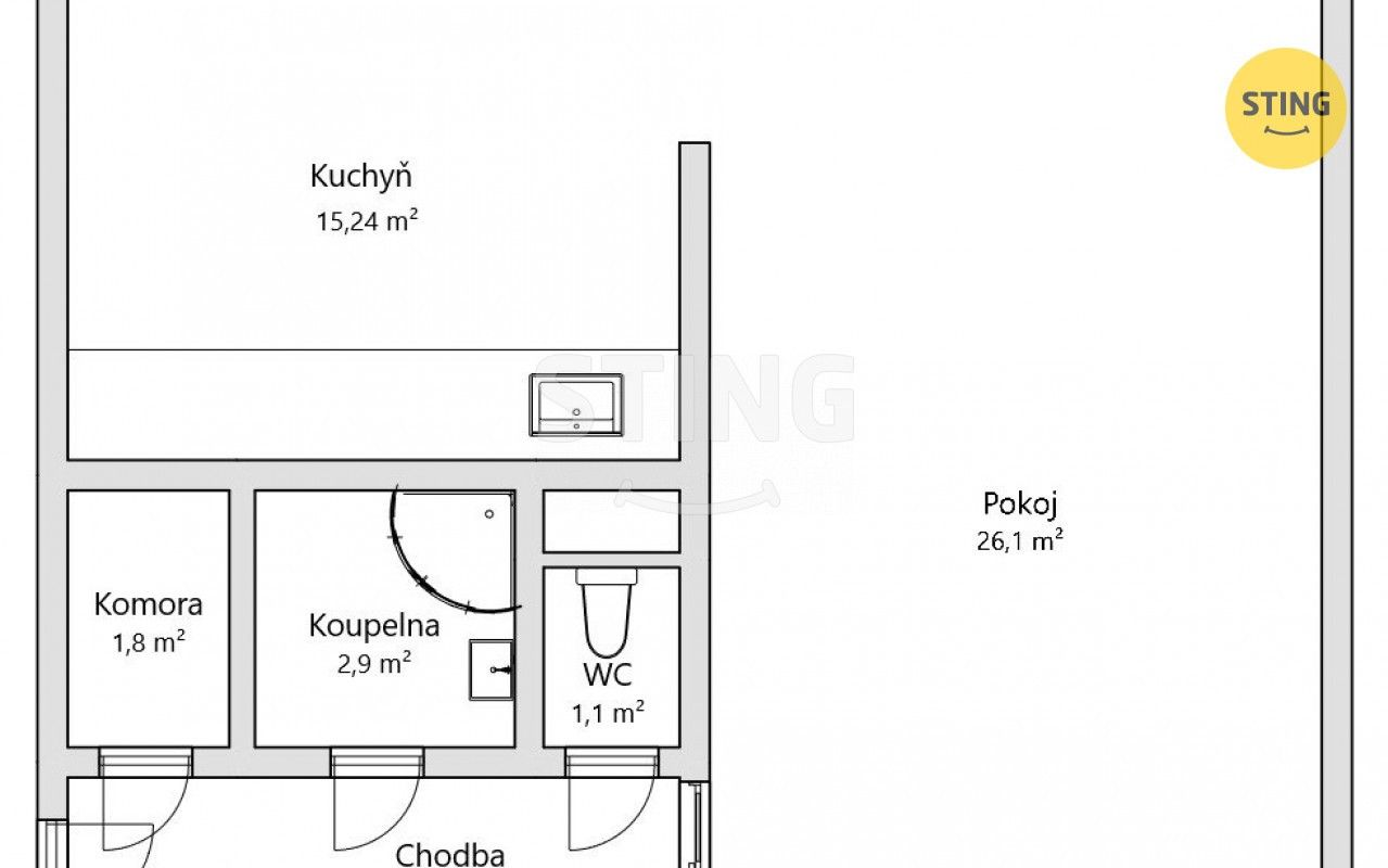Prodej bytu 1+kk 52 m² - foto 14