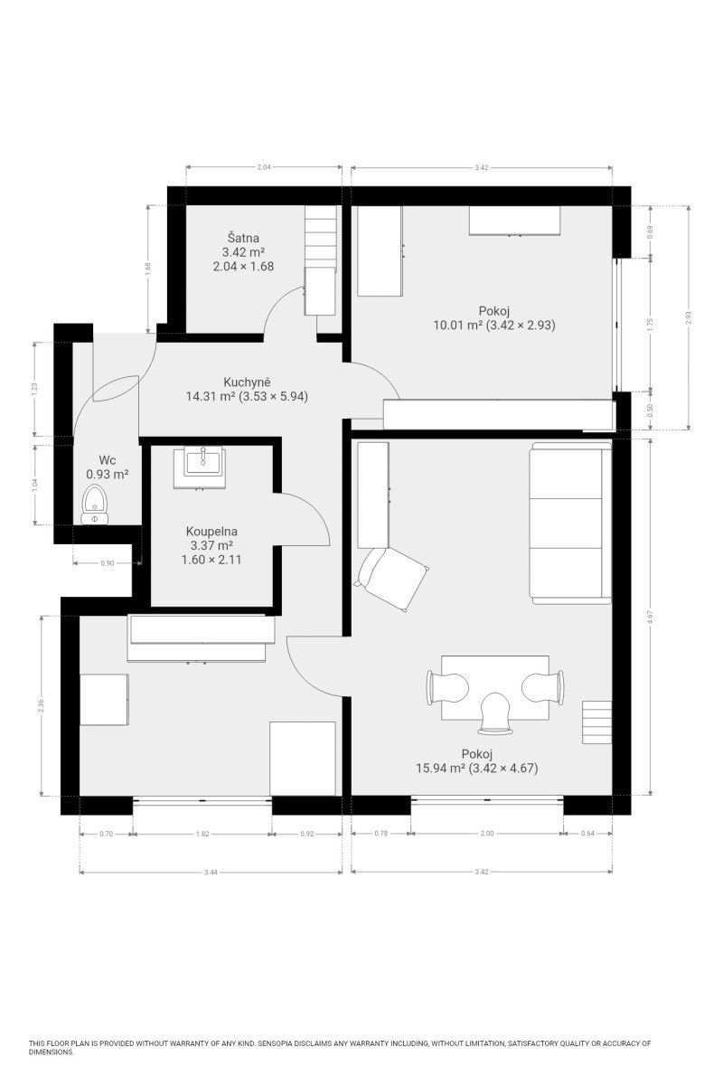 Prodej bytu 2+1 51 m² - foto 14