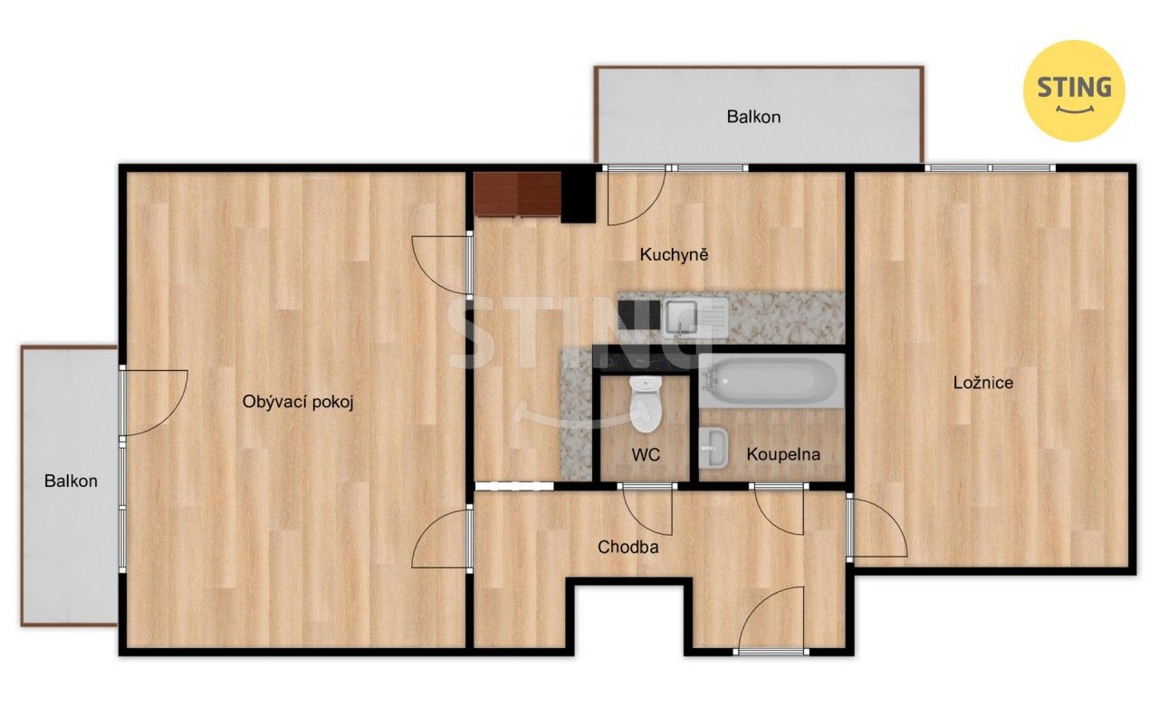 Prodej bytu 2+1 58 m² - foto 11