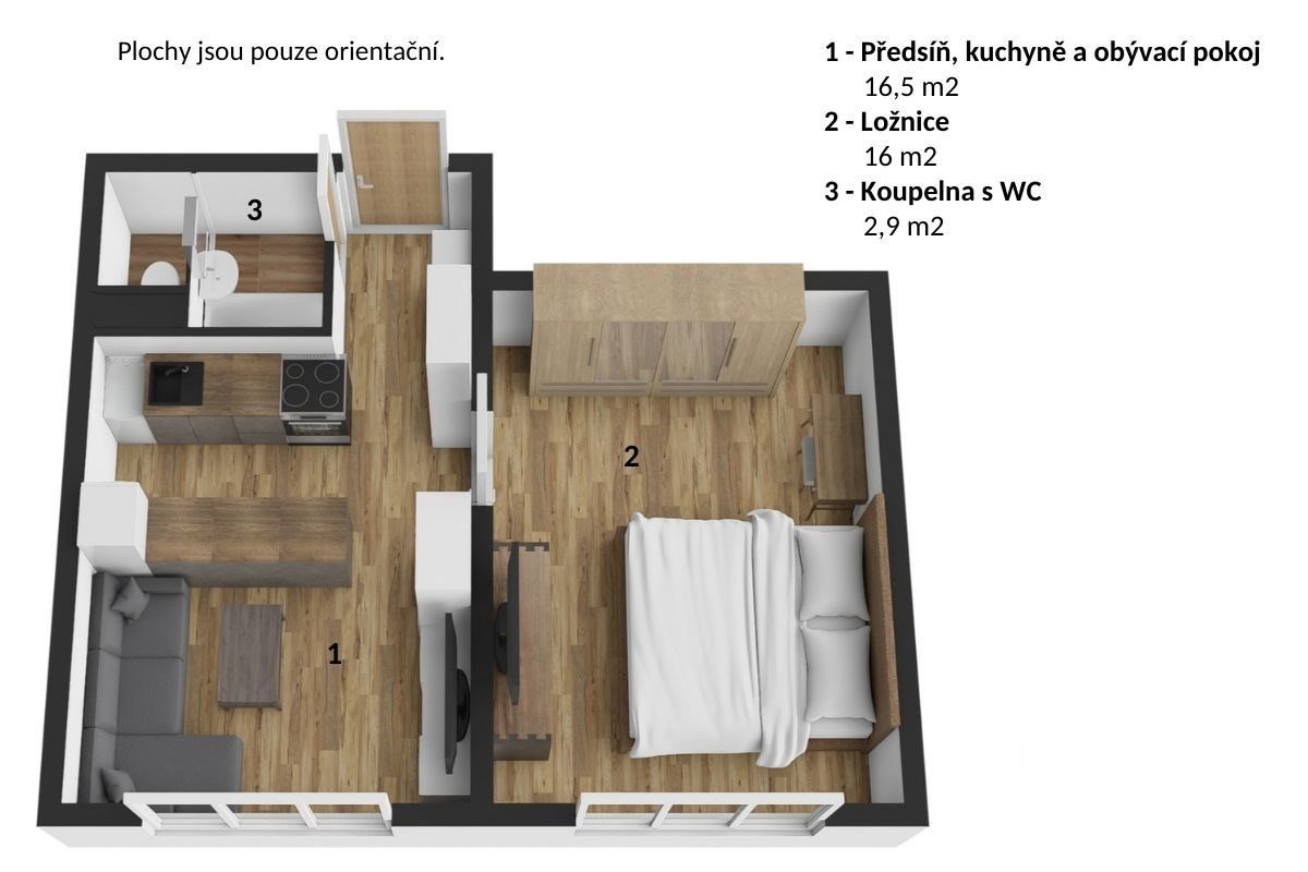 Prodej bytu 1+1 36 m² - foto 13