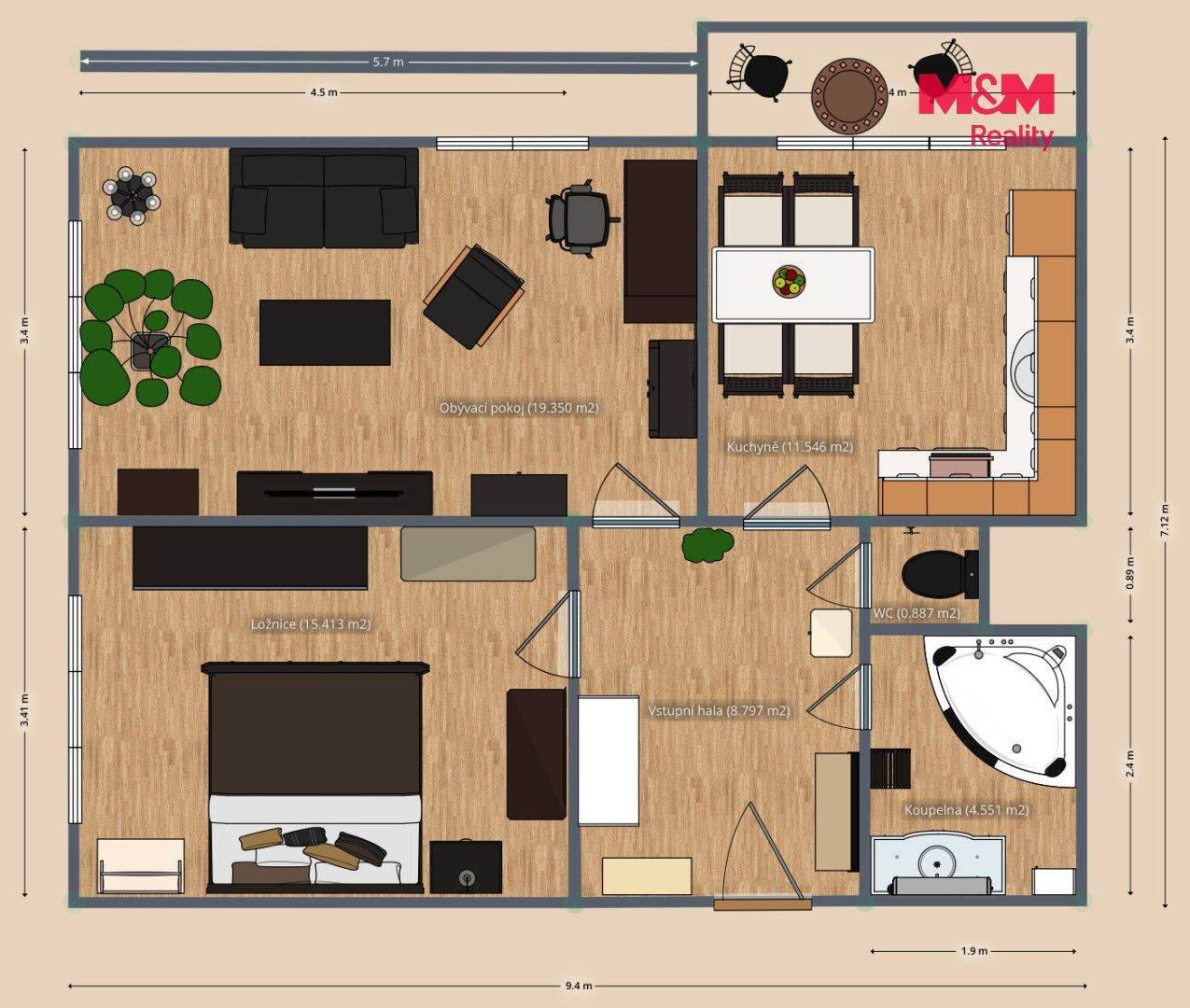 Prodej bytu 2+1 60 m² - foto 31