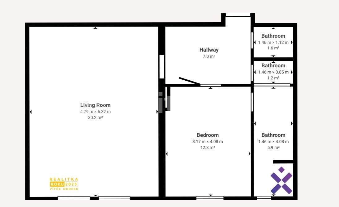Pronájem bytu 2+kk 60 m² - foto 10