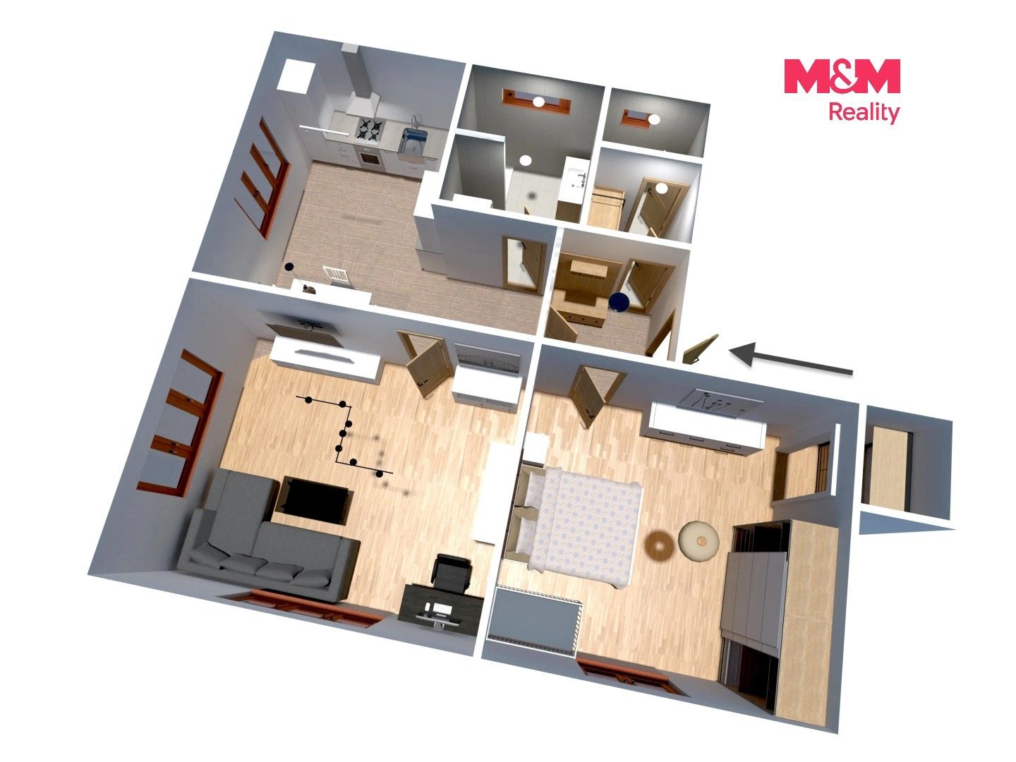 Prodej bytu 2+1 61 m² - foto 10