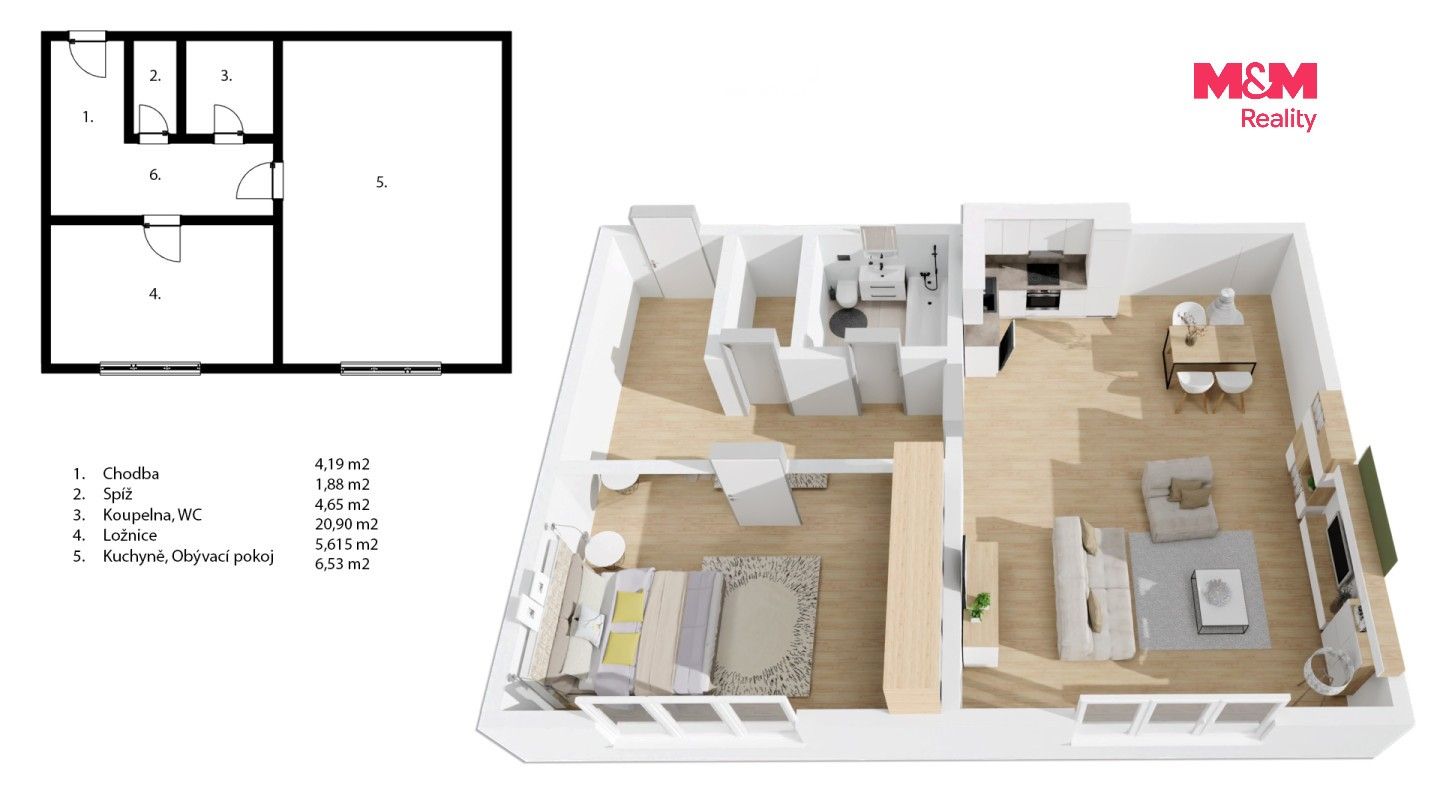Pronájem bytu 2+kk 77 m² - foto 8