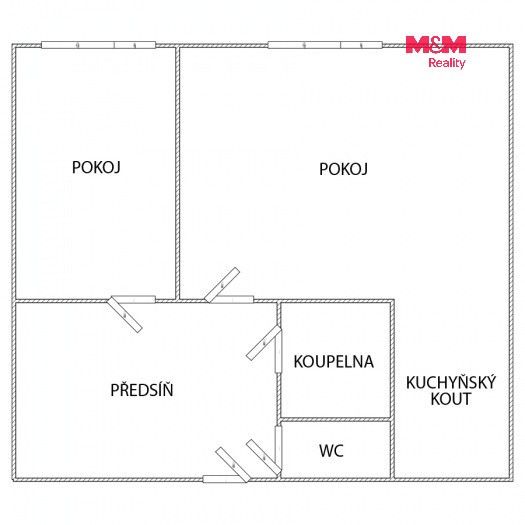 Pronájem bytu 2+kk 40 m² - foto 14