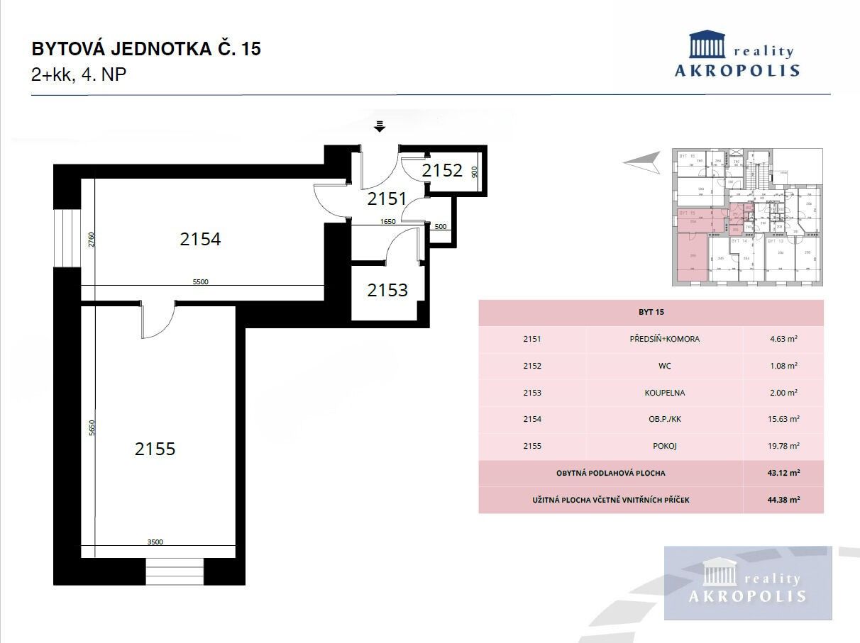 Prodej bytu 2+kk 43 m² - foto 12