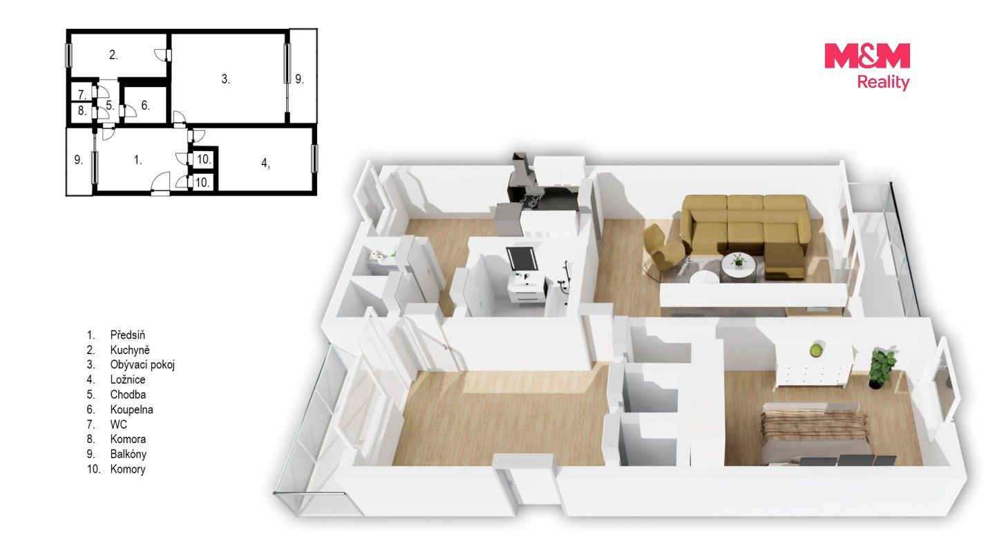 Prodej bytu 2+1 83 m² - foto 4