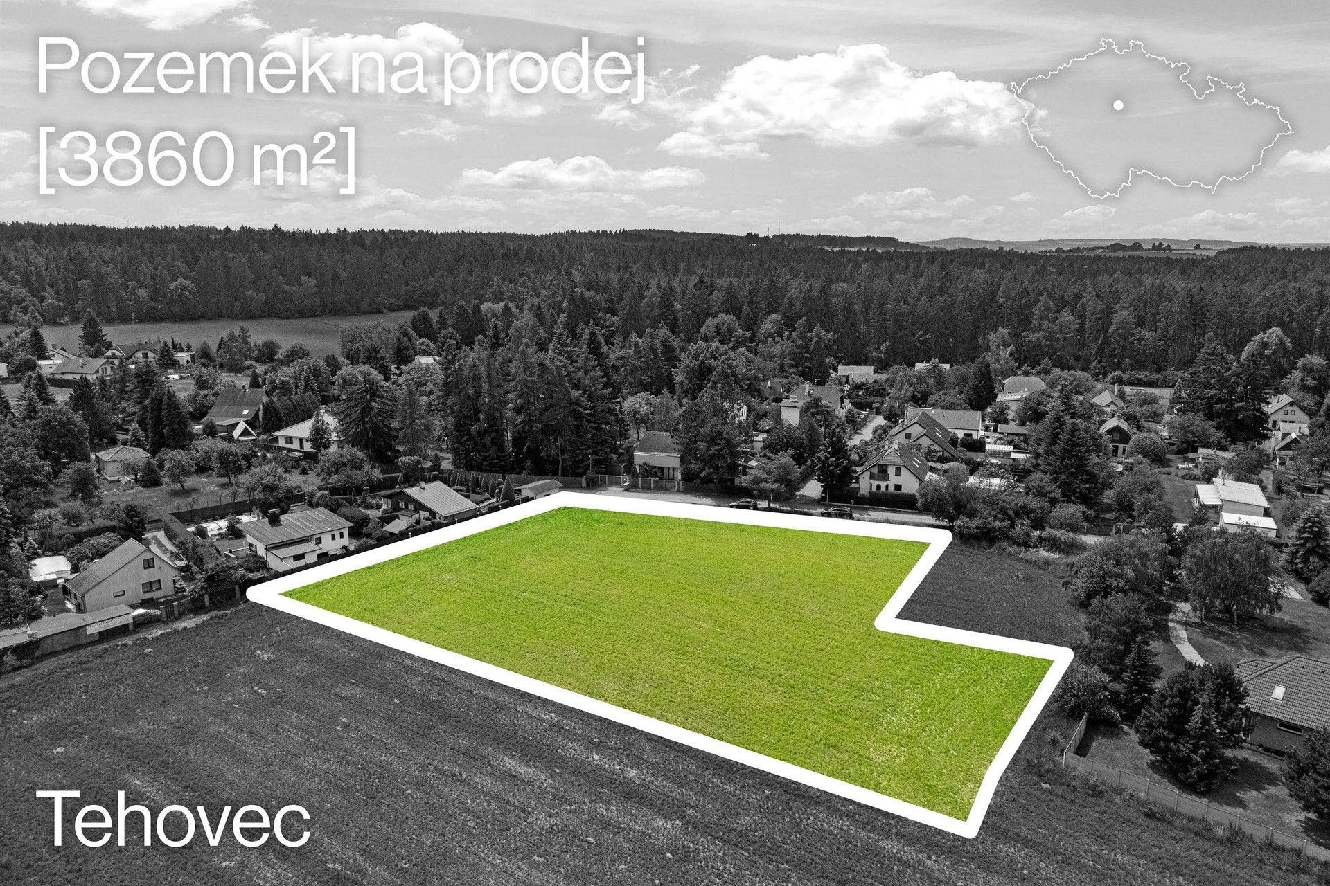 Prodej pozemku 3860 m² - foto 4