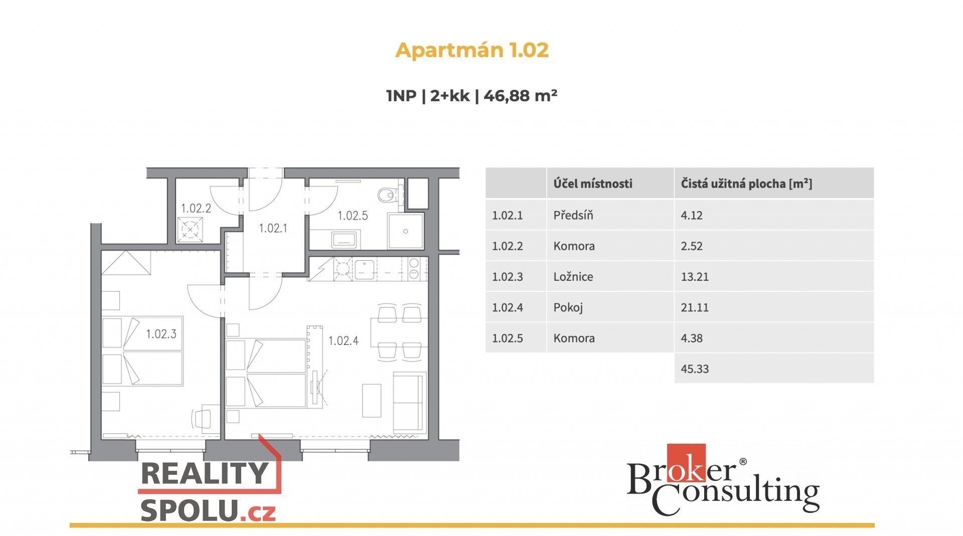 Prodej bytu 2+kk 47 m² - foto 9