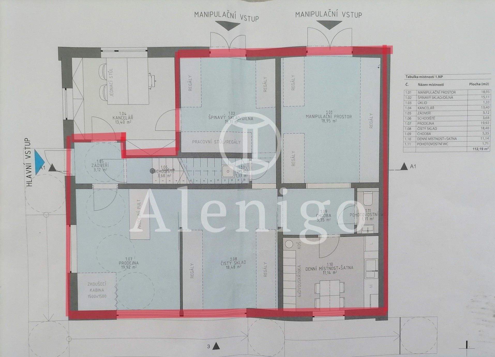 Pronájem komerčního prostoru 112 m² - foto 3