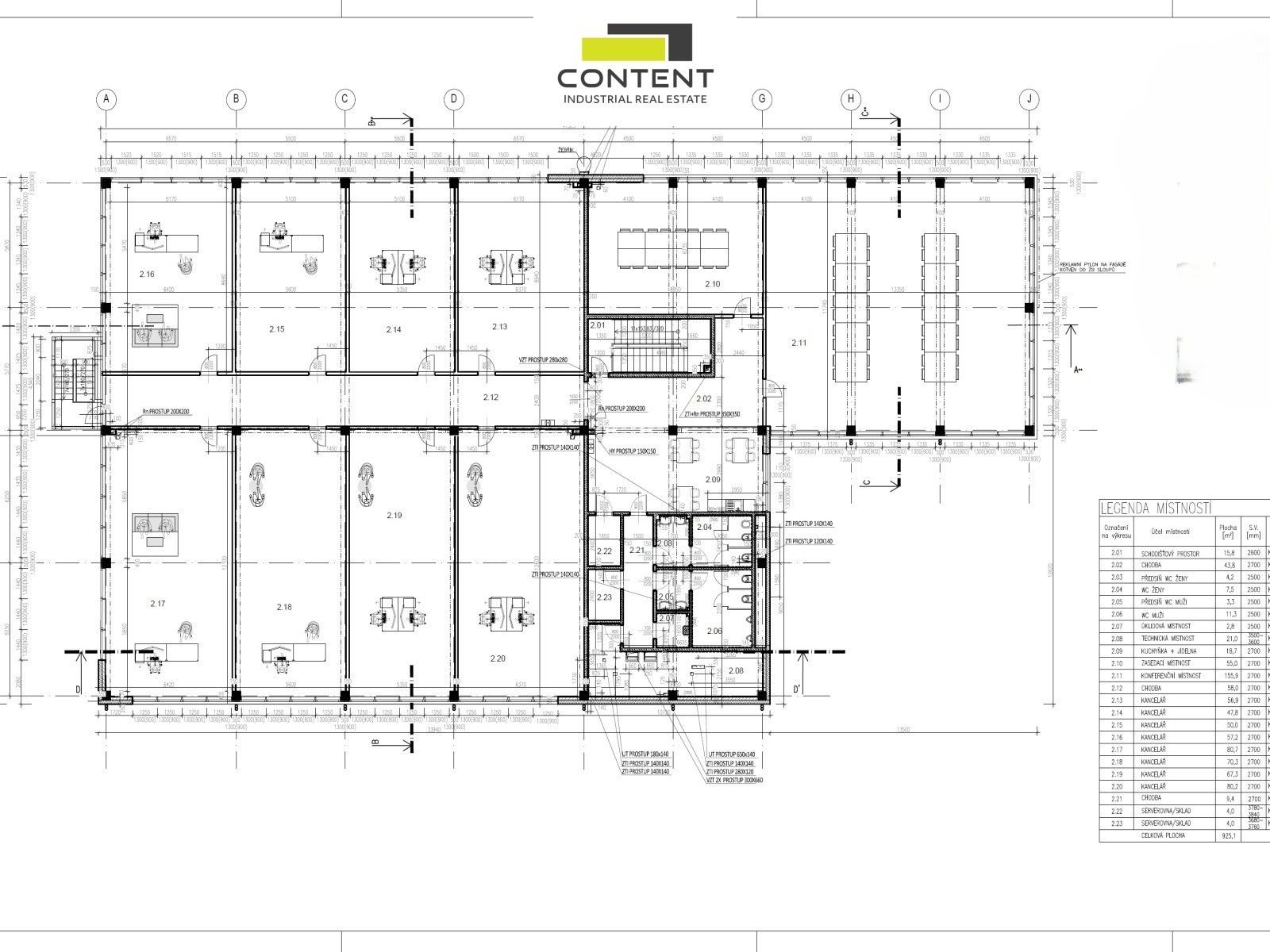 Pronájem komerčního prostoru 1850 m² - foto 10