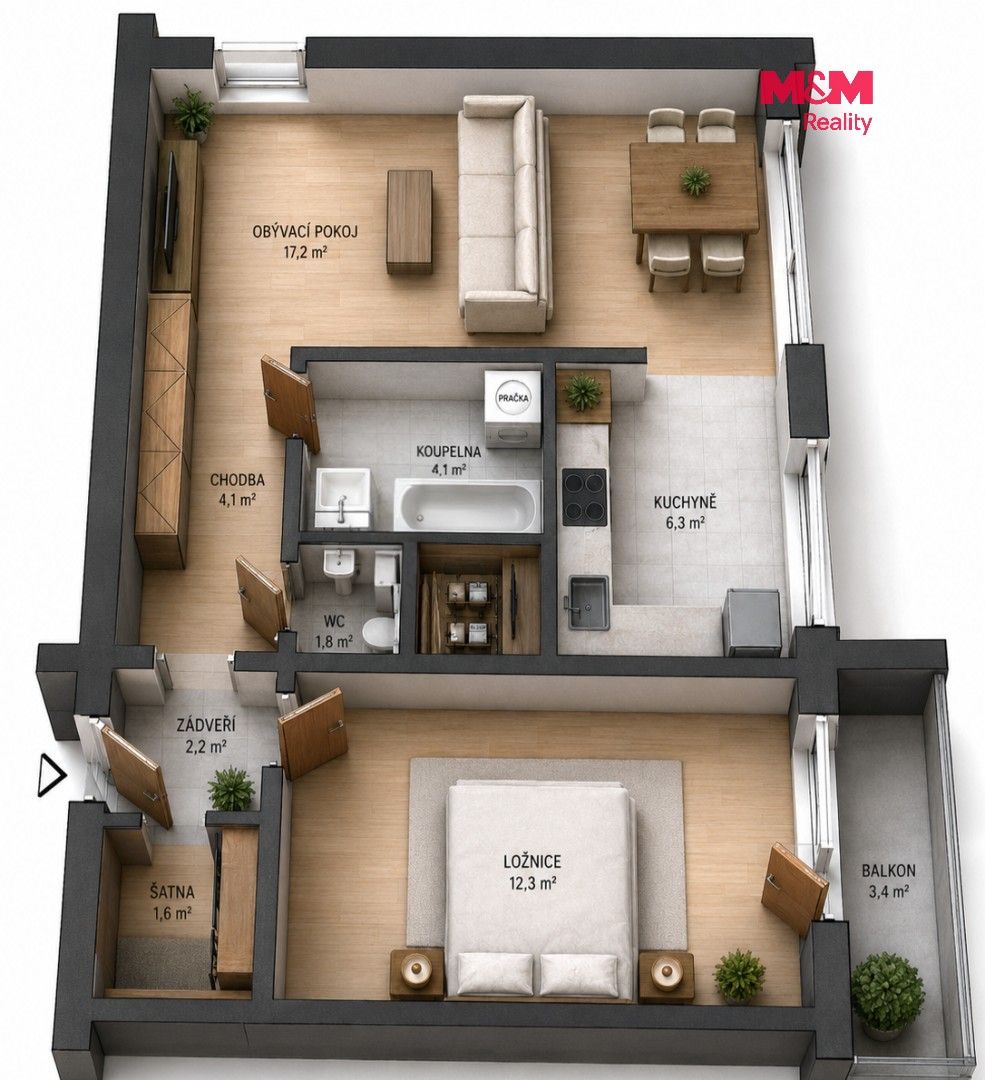 Prodej bytu 2+1 54 m² - foto 8