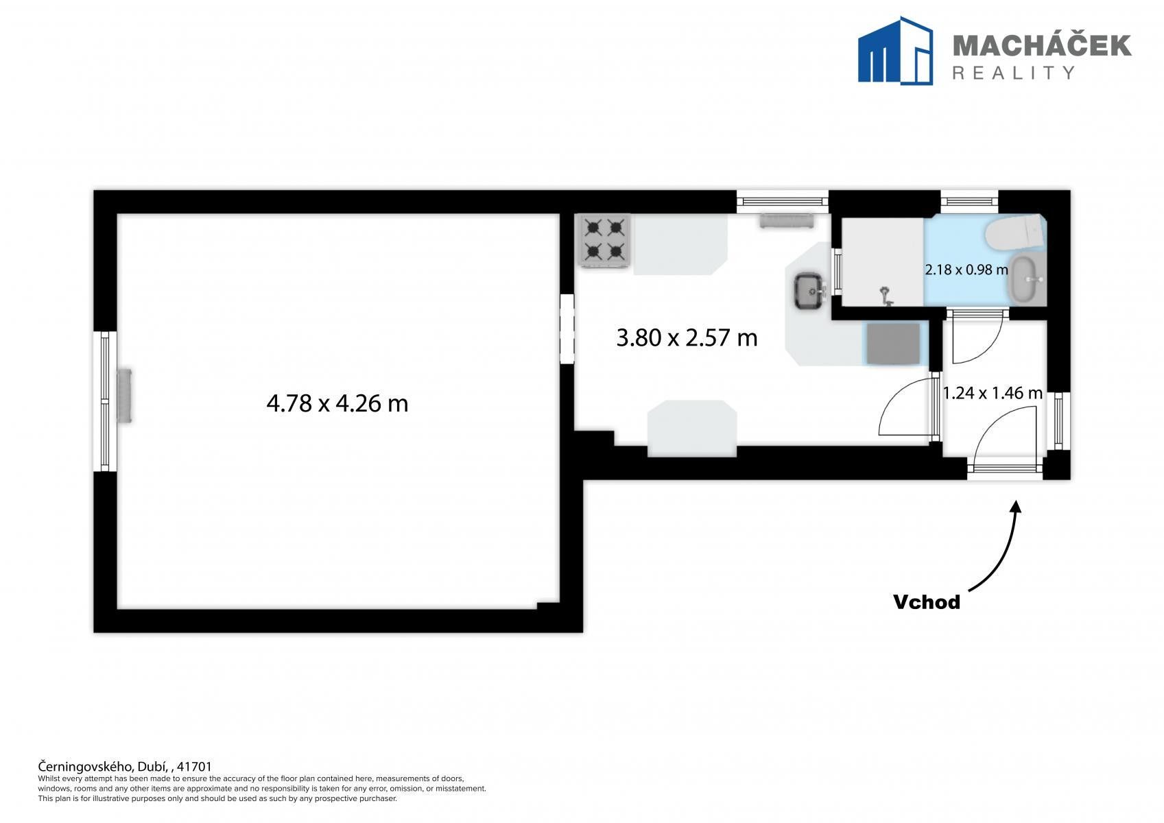 Pronájem bytu 1+1 39 m² - foto 5
