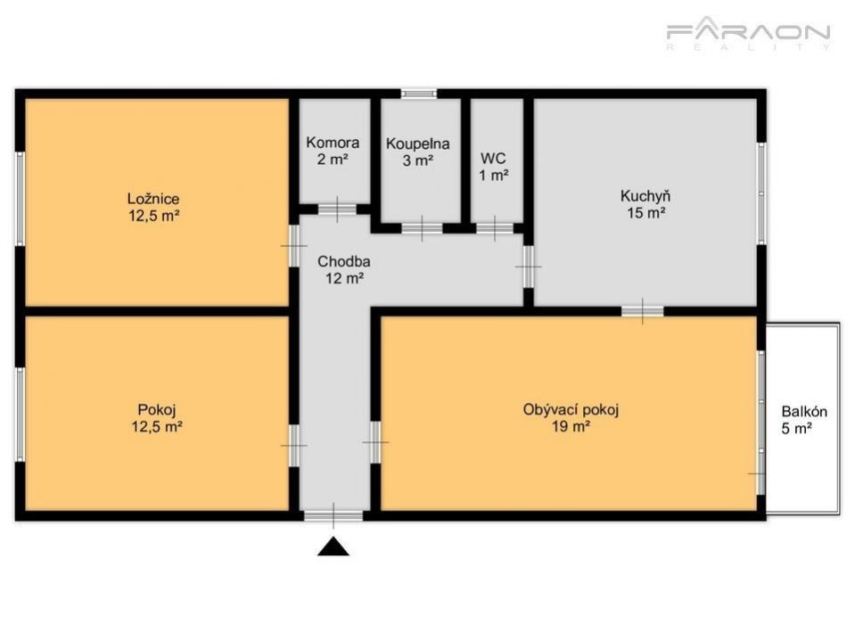 Prodej bytu 3+1 77 m² - foto 1