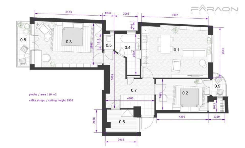 Pronájem bytu 3+kk 110 m² - foto 17