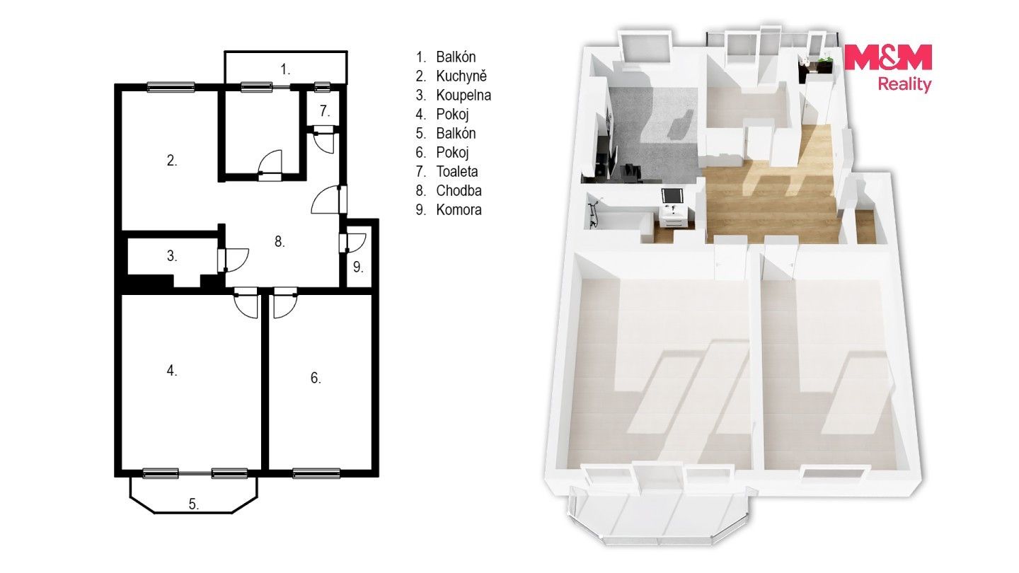 Prodej bytu 3+1 88 m² - foto 6