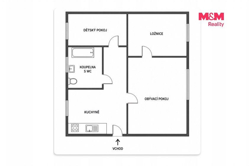 Prodej bytu 3+1 55 m² - foto 13