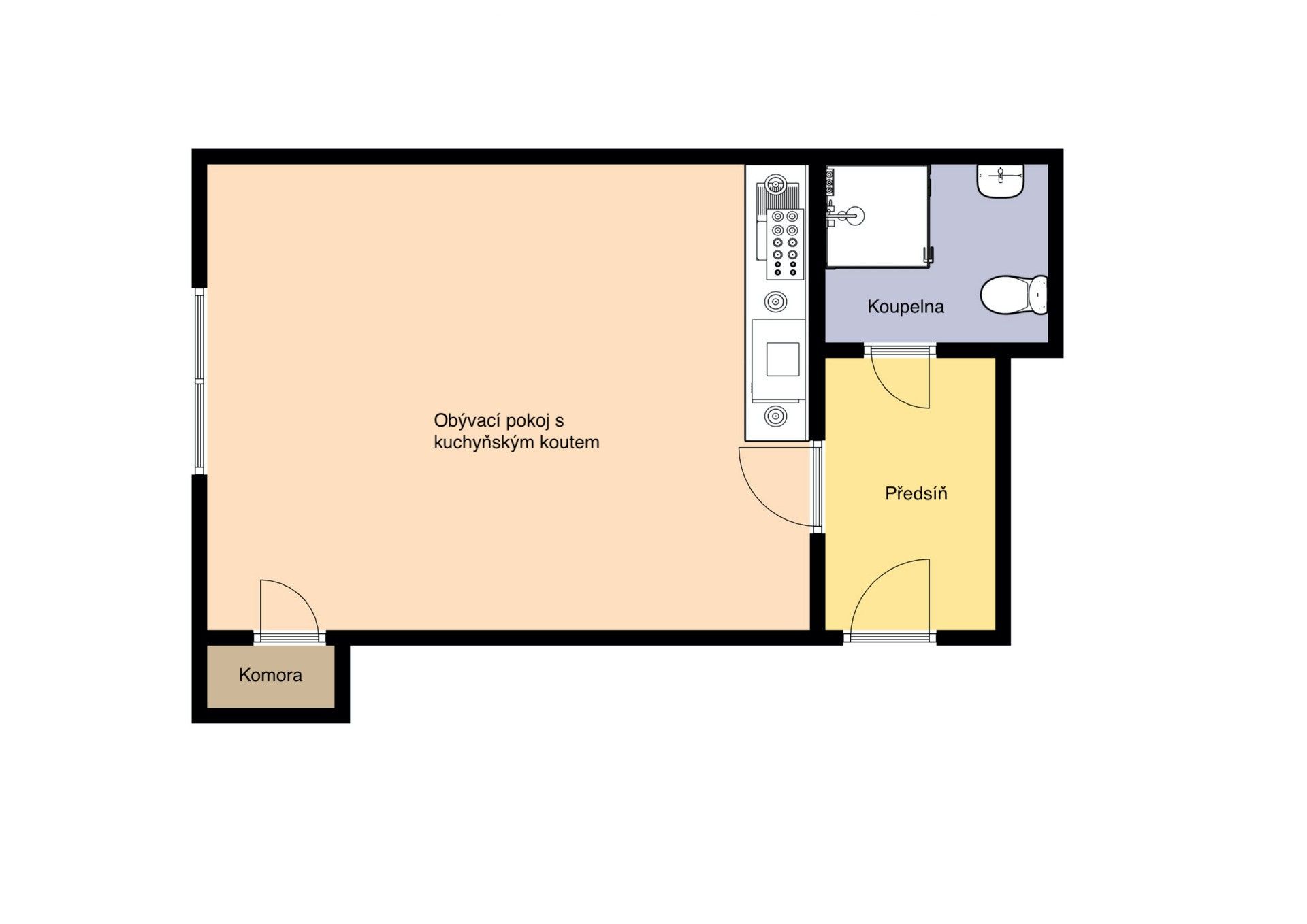 Prodej bytu 1+kk 36 m² - foto 2