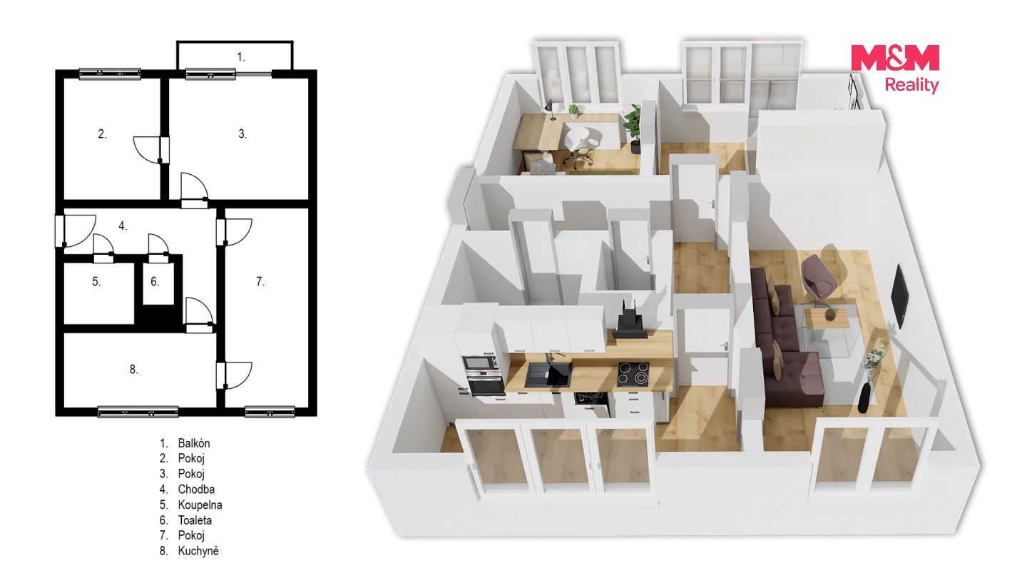 Prodej bytu 3+1 62 m² - foto 26