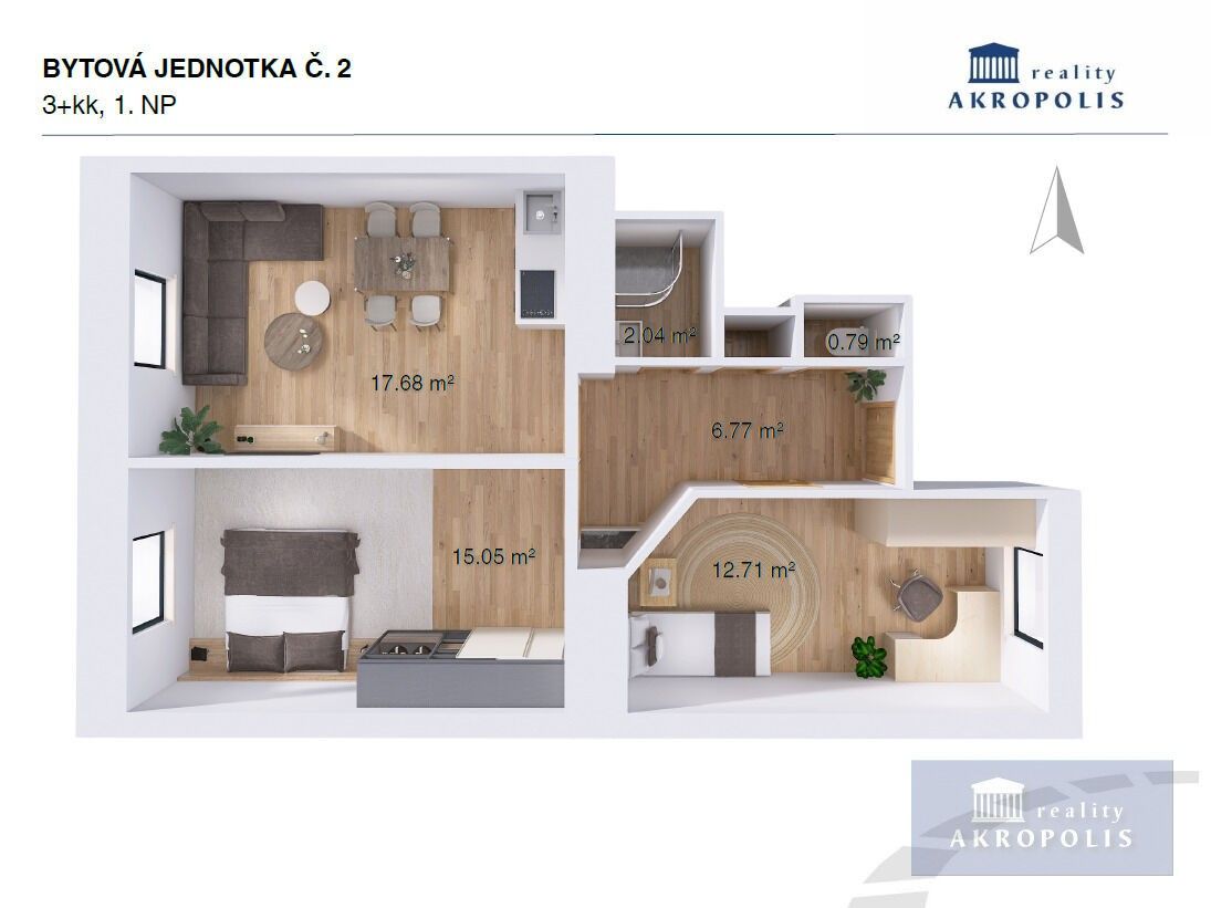 Prodej bytu 3+kk 55 m² - foto 10