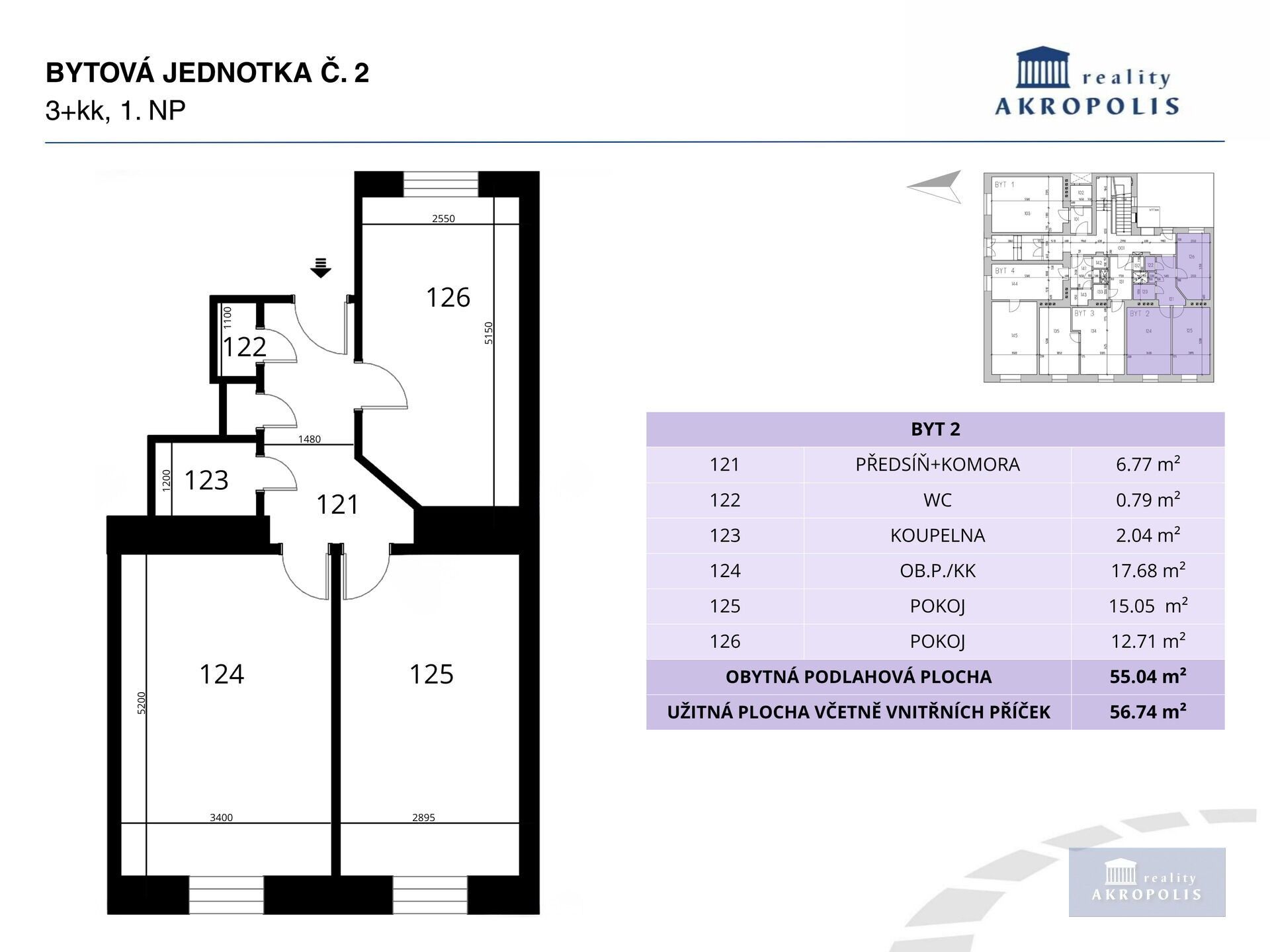 Prodej bytu 3+kk 55 m² - foto 11