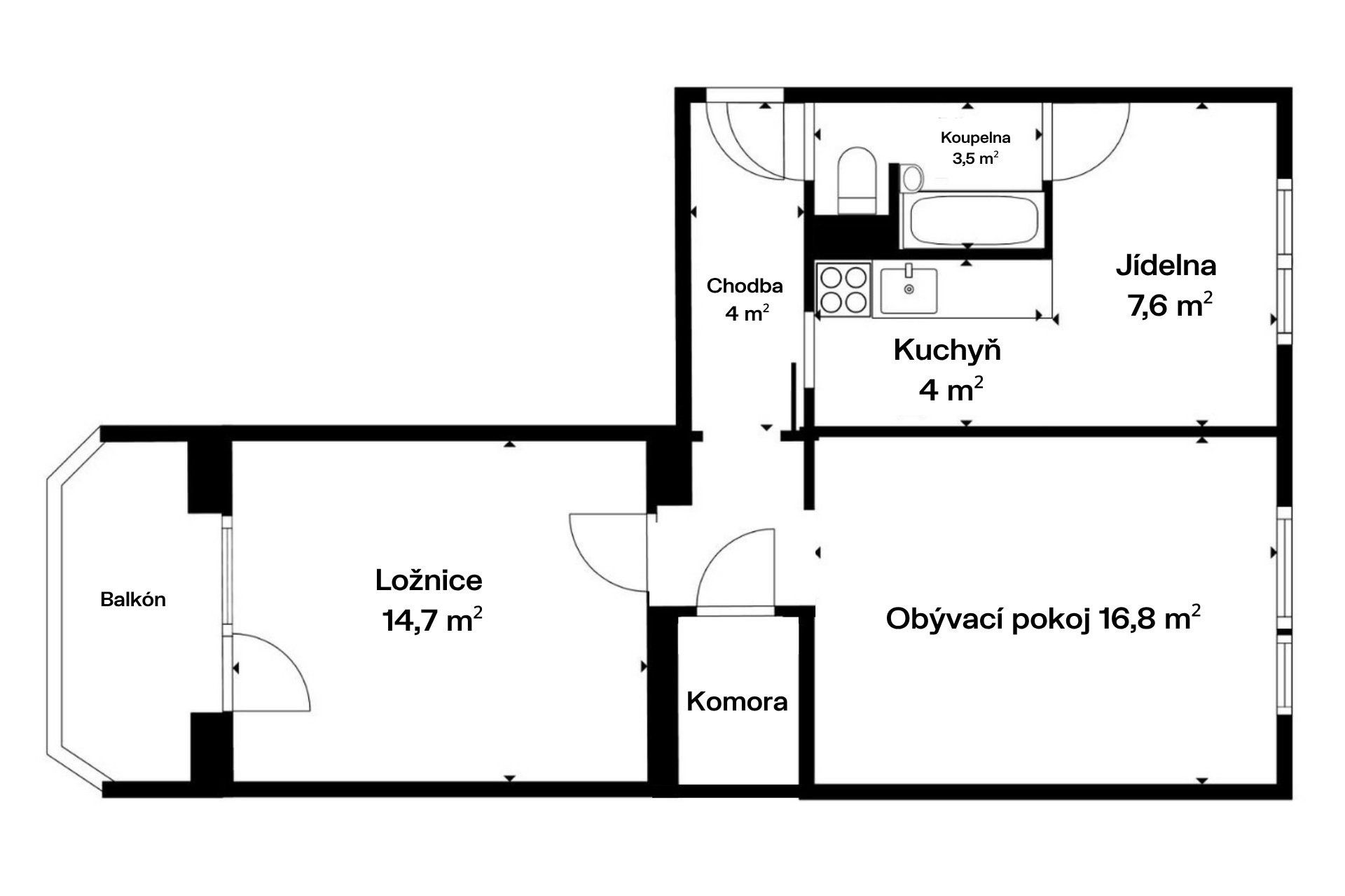 Prodej bytu 2+1 58 m² - foto 23