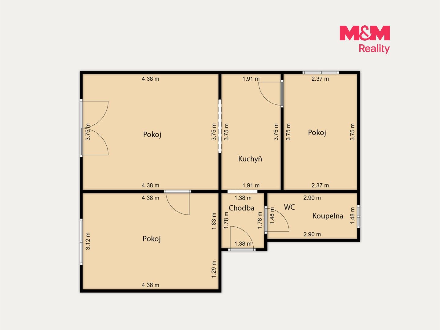 Prodej bytu 3+kk 55 m² - foto 19