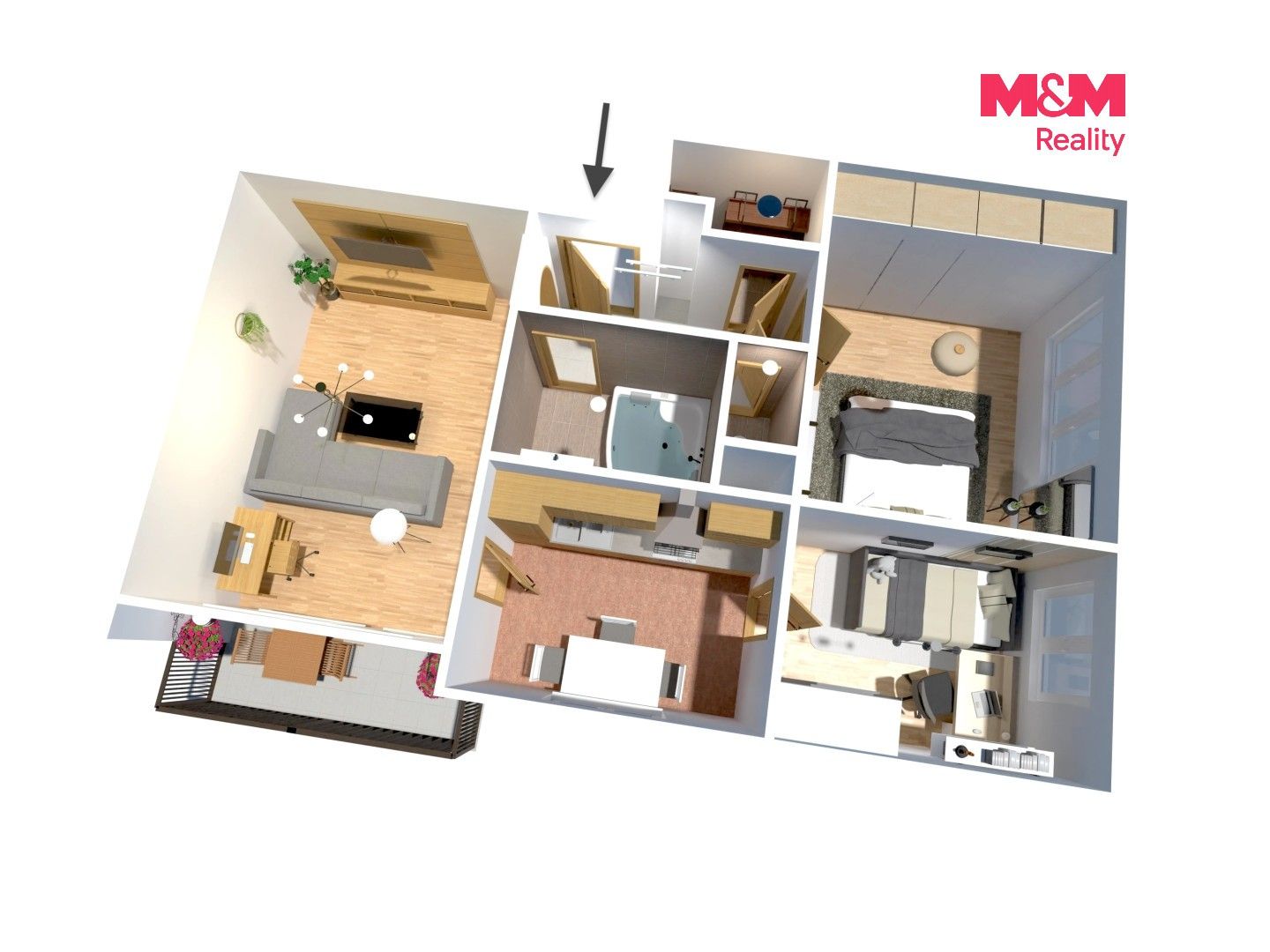 Prodej bytu 3+1 63 m² - foto 24