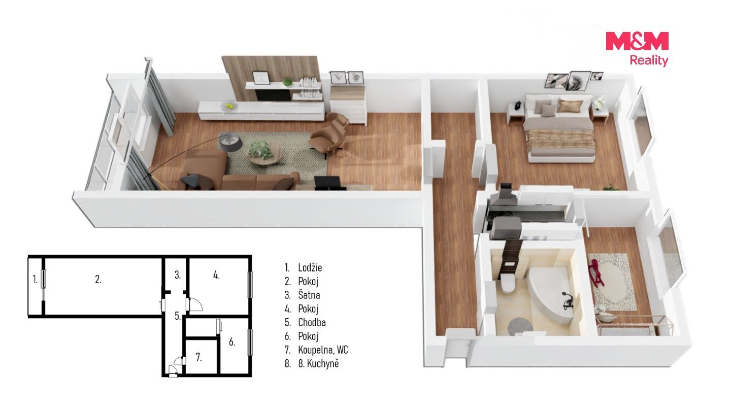 Prodej bytu 3+kk 55 m² - foto 13
