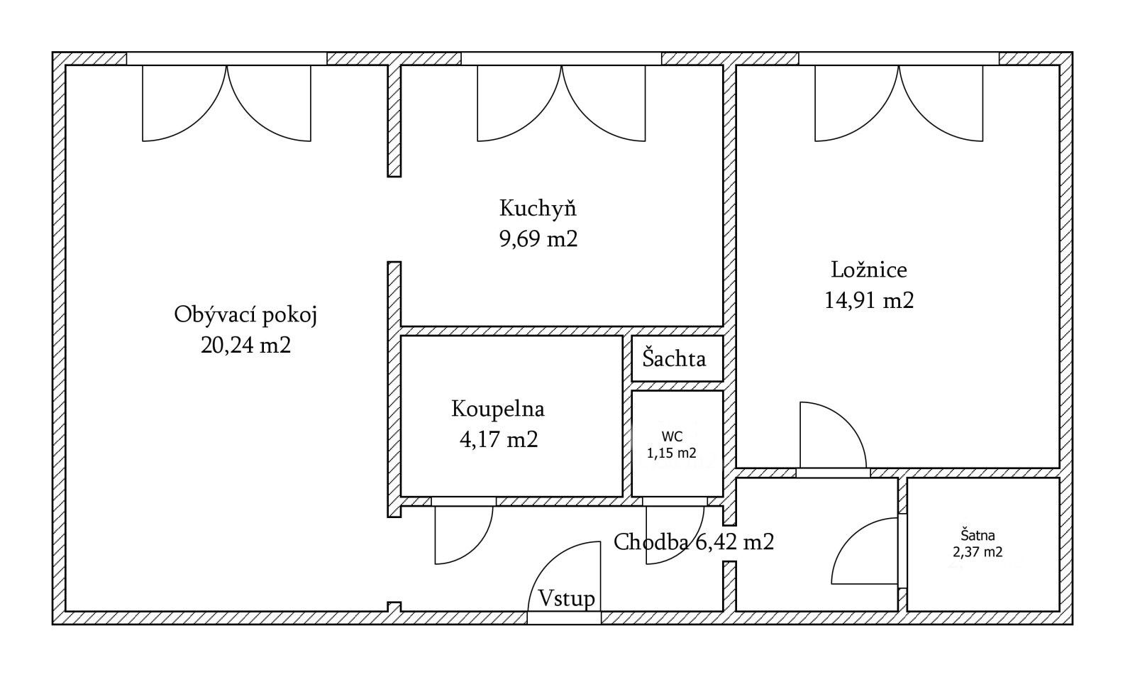 Pronájem bytu 2+1 59 m² - foto 23