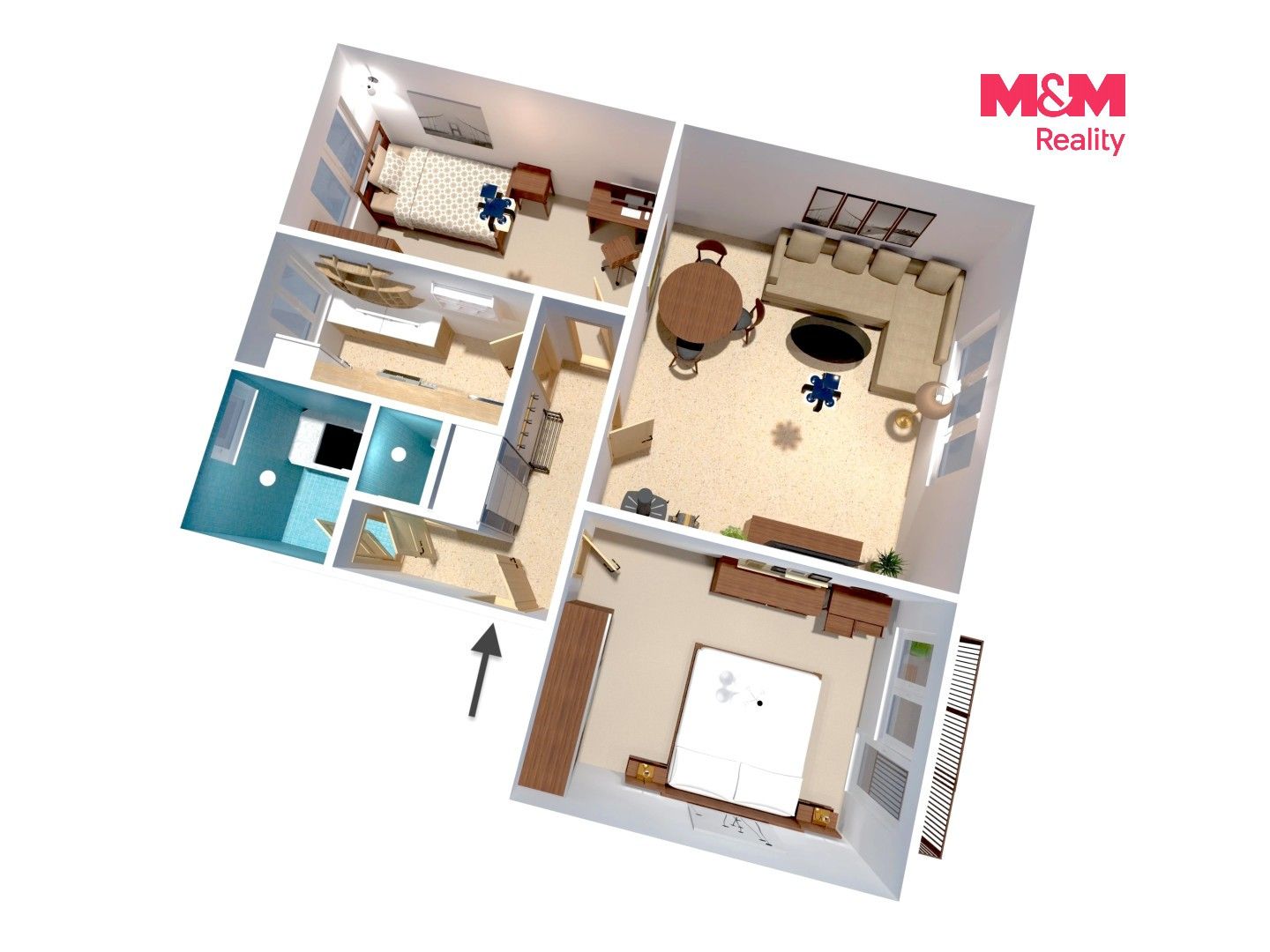 Prodej bytu 3+1 74 m² - foto 2