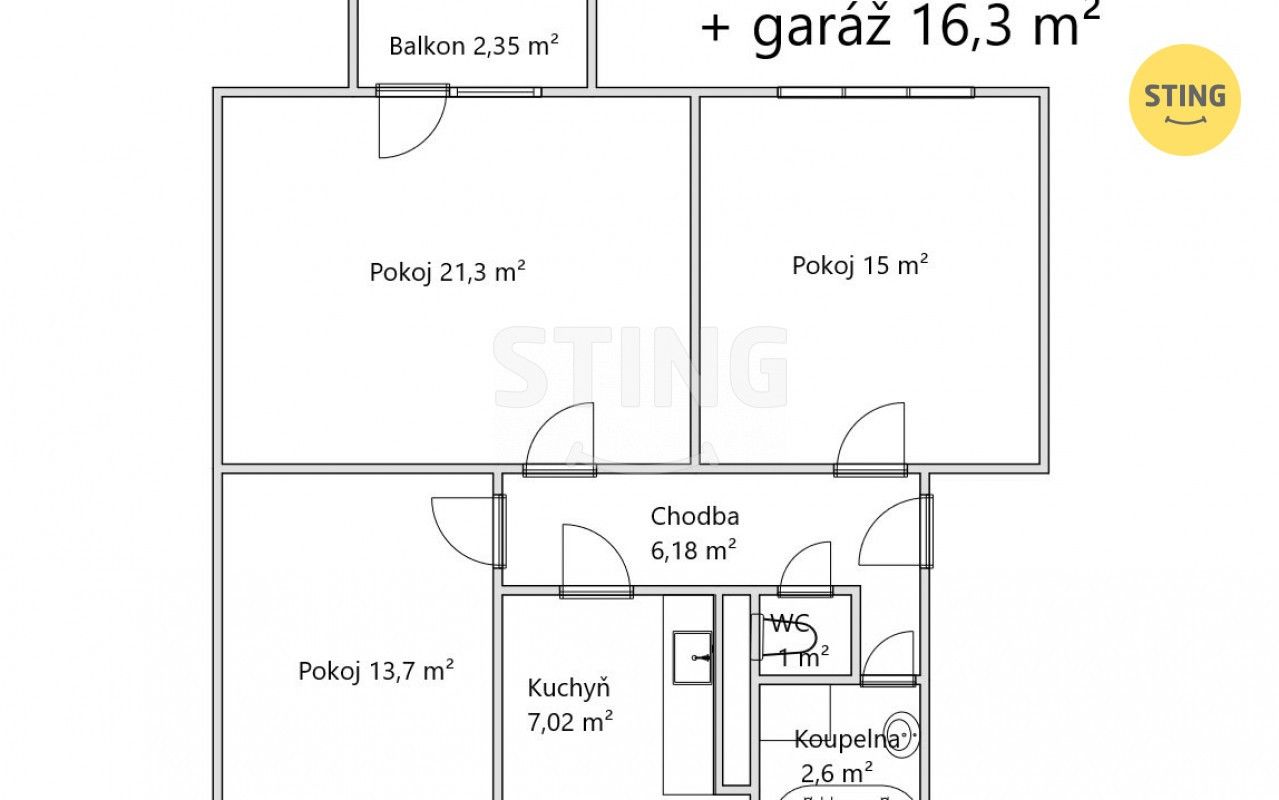 Prodej bytu 3+1 90 m² - foto 15