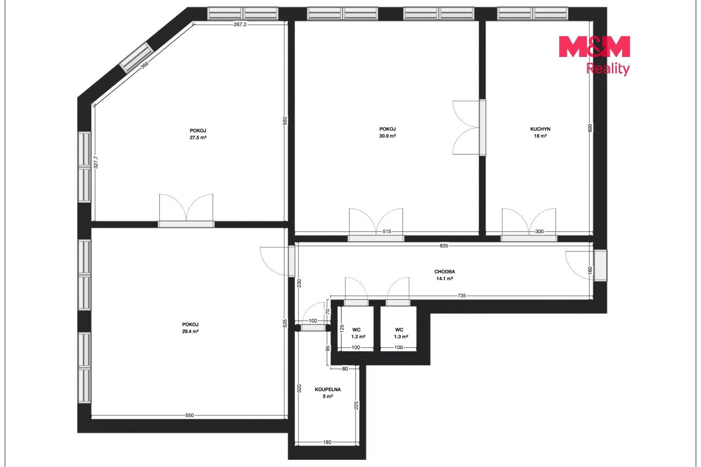 Pronájem bytu 3+1 127 m² - foto 12