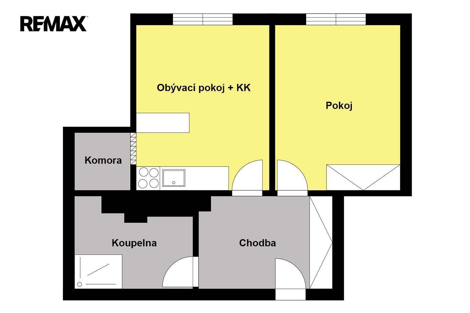 Pronájem bytu 2+kk 47 m² - foto 3