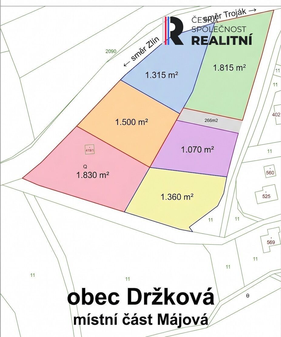 Prodej pozemku 1070 m² - foto 3