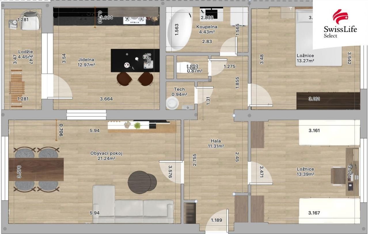 Prodej bytu 3+1 98 m² - foto 25