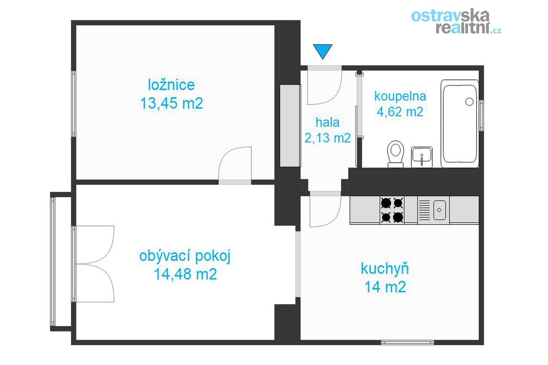 Prodej bytu 2+1 49 m² - foto 9