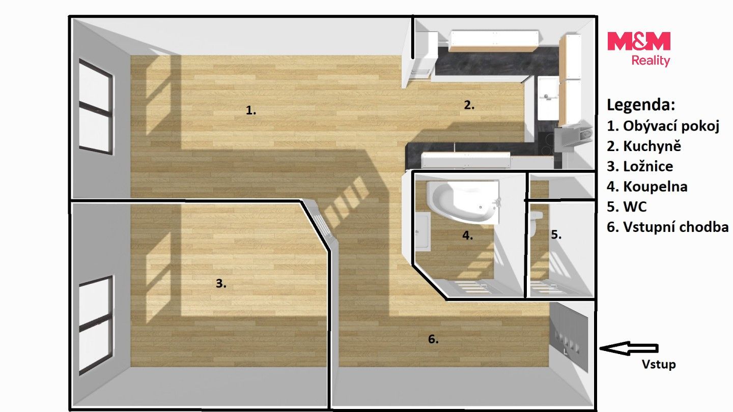 Pronájem bytu 2+kk 45 m² - foto 8