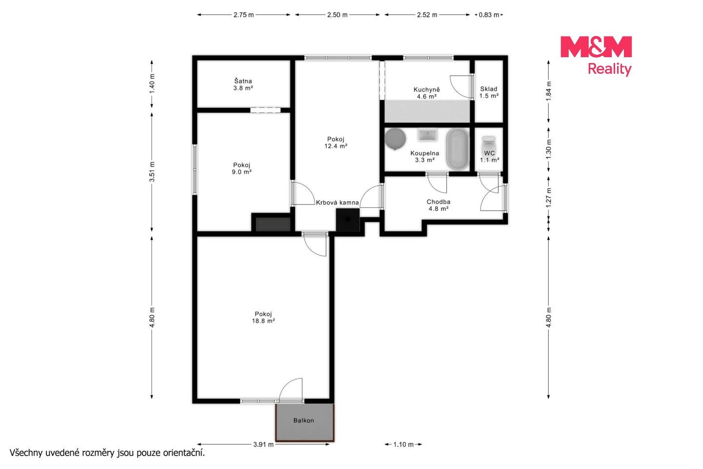 Prodej bytu 3+1 71 m² - foto 17