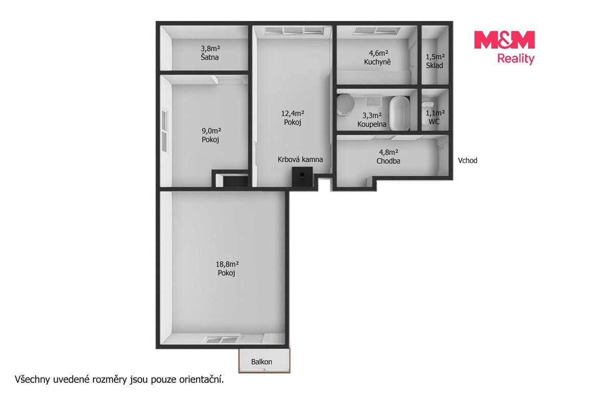 Prodej bytu 3+1 71 m² - foto 18
