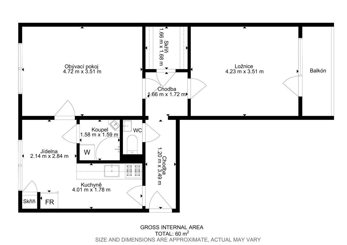 Prodej bytu 2+kk 55 m² - foto 19