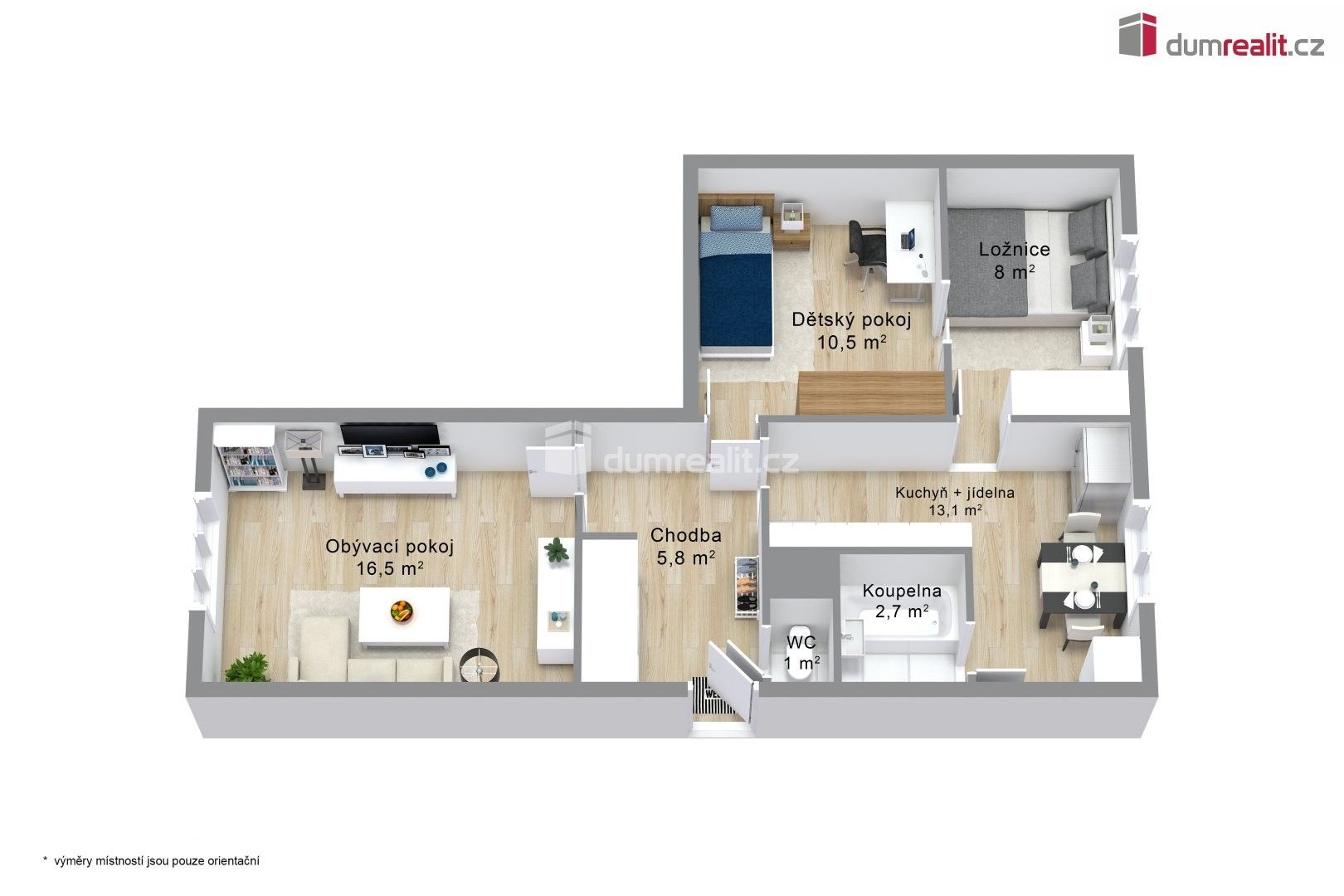 Prodej bytu 2+1 62 m² - foto 2