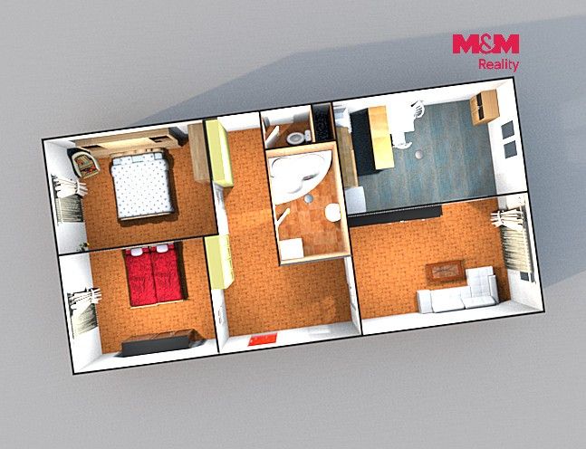 Pronájem bytu 3+1 71 m² - foto 6
