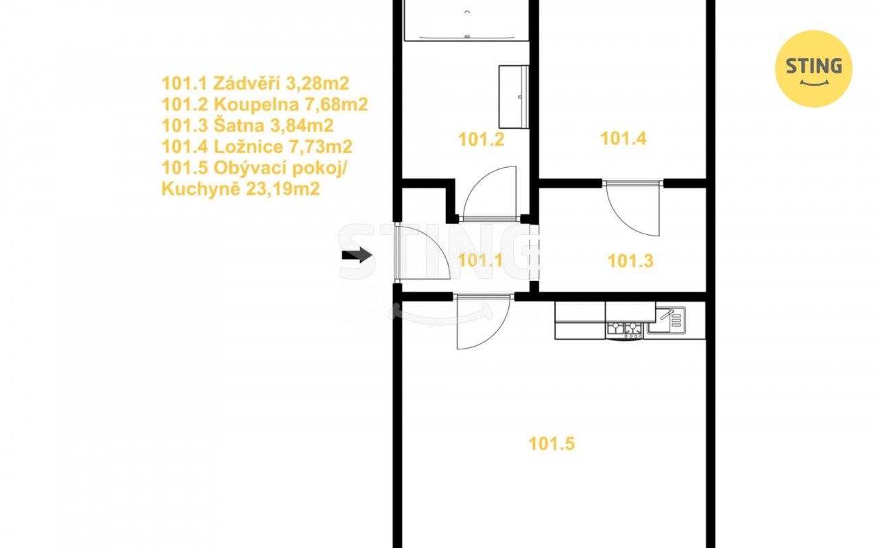 Prodej bytu 2+kk 49 m² - foto 16