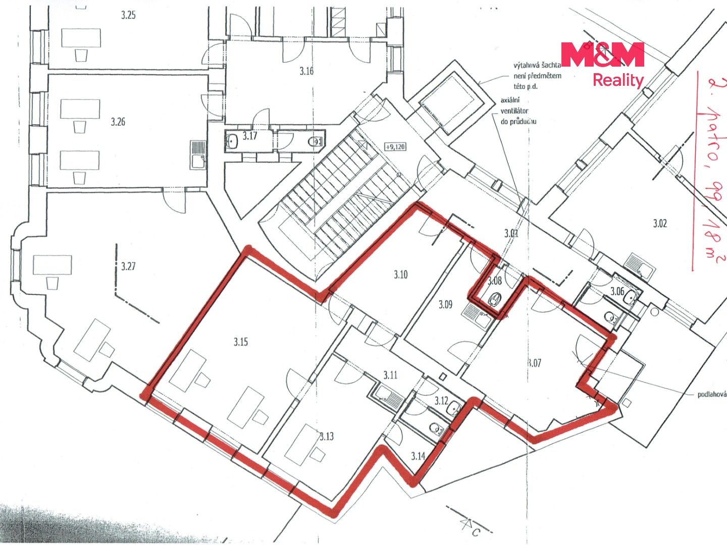 Pronájem komerčního prostoru 99 m² - foto 8
