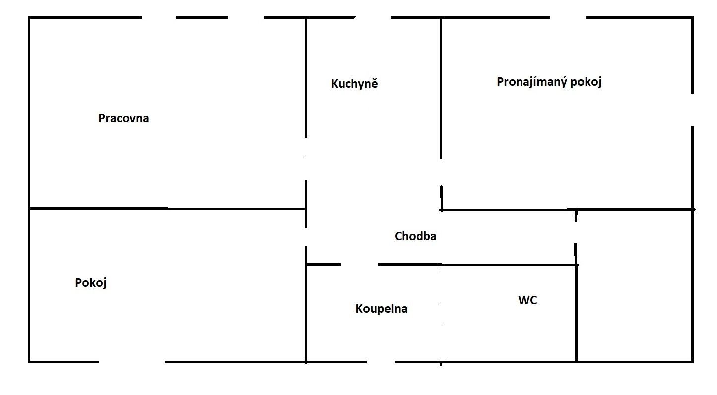 Pronájem bytu 3+1 75 m² - foto 1