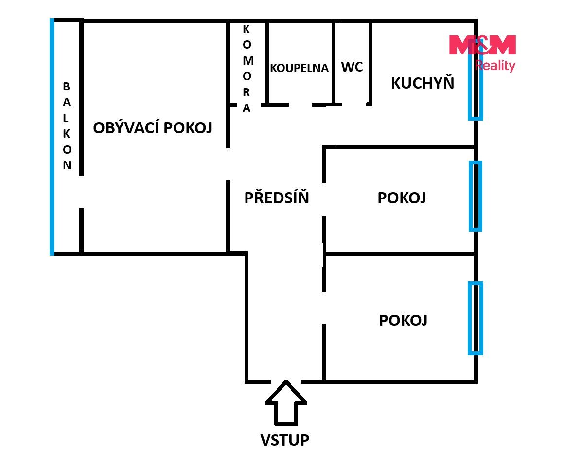 Prodej bytu 3+1 68 m² - foto 14