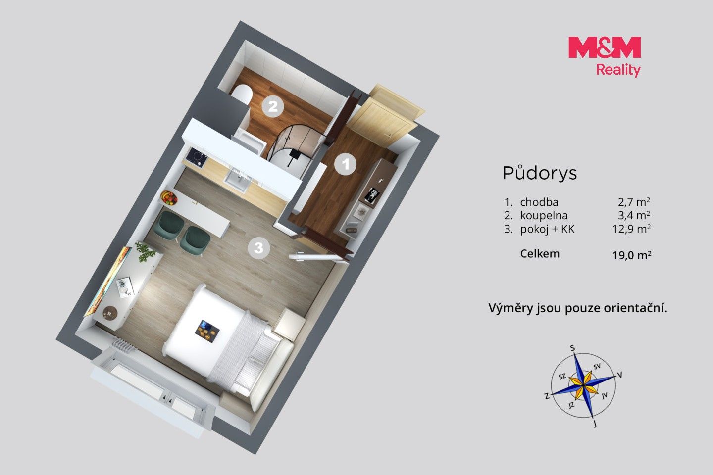 Prodej bytu 1+kk 19 m² - foto 8