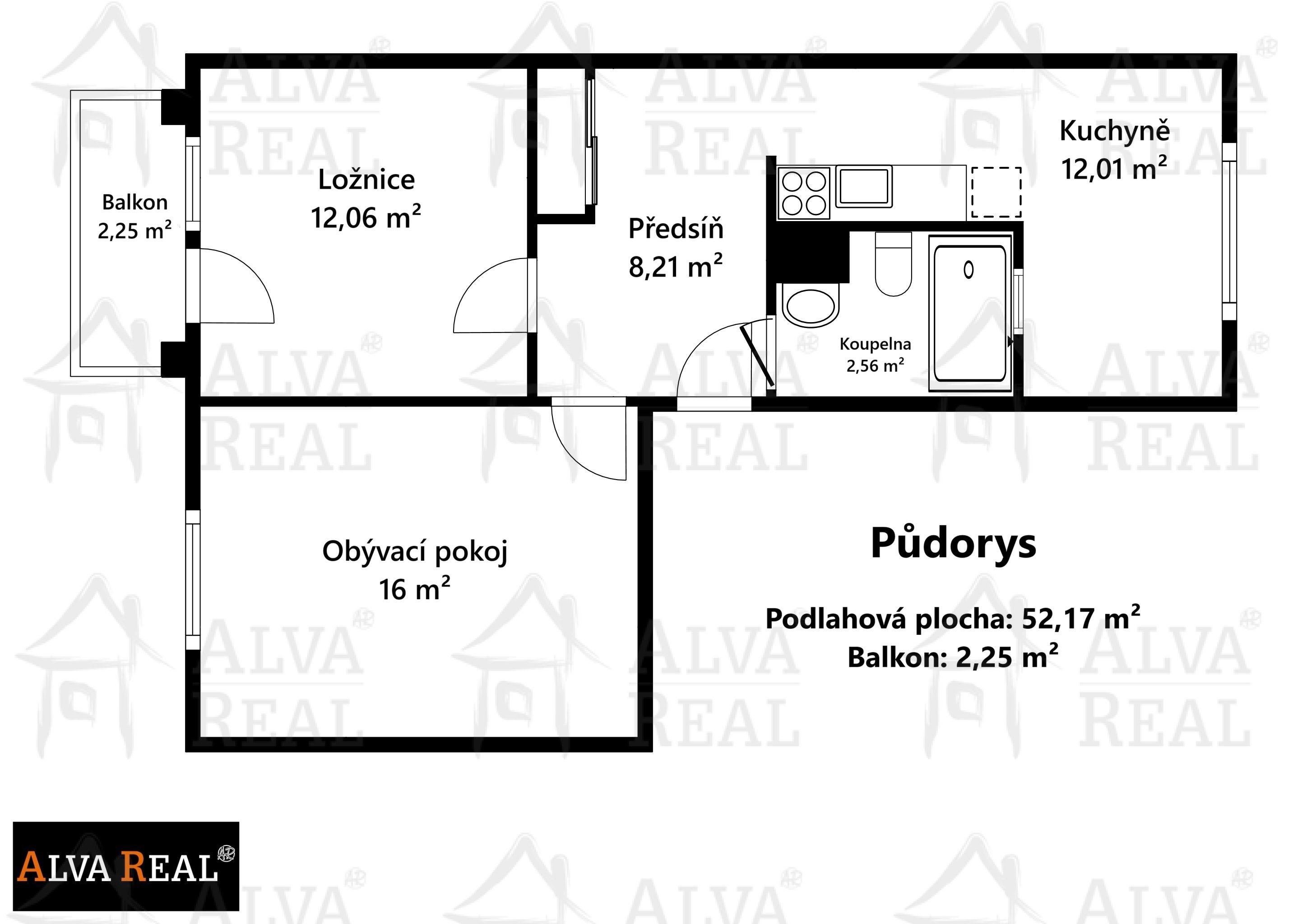 Prodej bytu 2+1 54 m² - foto 2