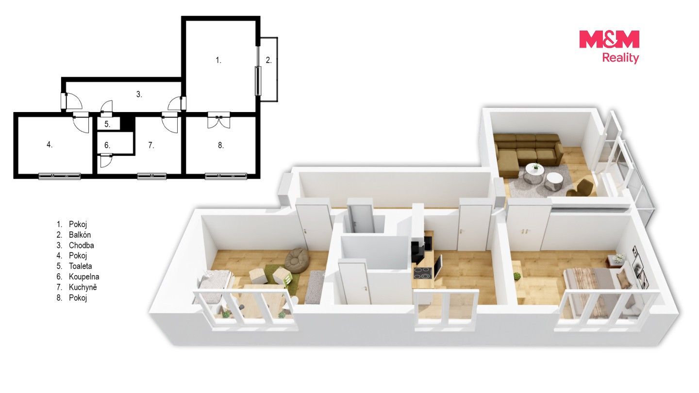 Prodej bytu 3+1 62 m² - foto 19